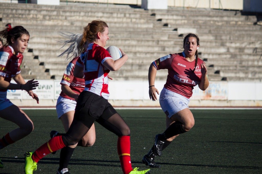 Acción de juego equipo femenino